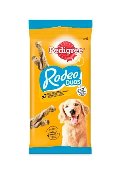 Suplemento Premio Perro  Pedigree Rodeo Duos Bacon Y Pollo 123gr