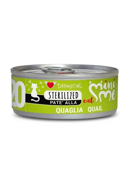 Comida Húmeda Gato Adulto Mini-Me Cat Wet Esterilizado Codorniz 85gr