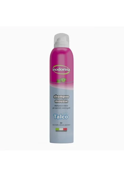 Champu Perro  inodorina Shampoo Mousse - Talco 300 ml