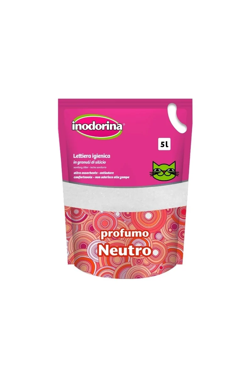 Silice Gato  Inodorina Lecho Gel Silice Neutro 5ltr