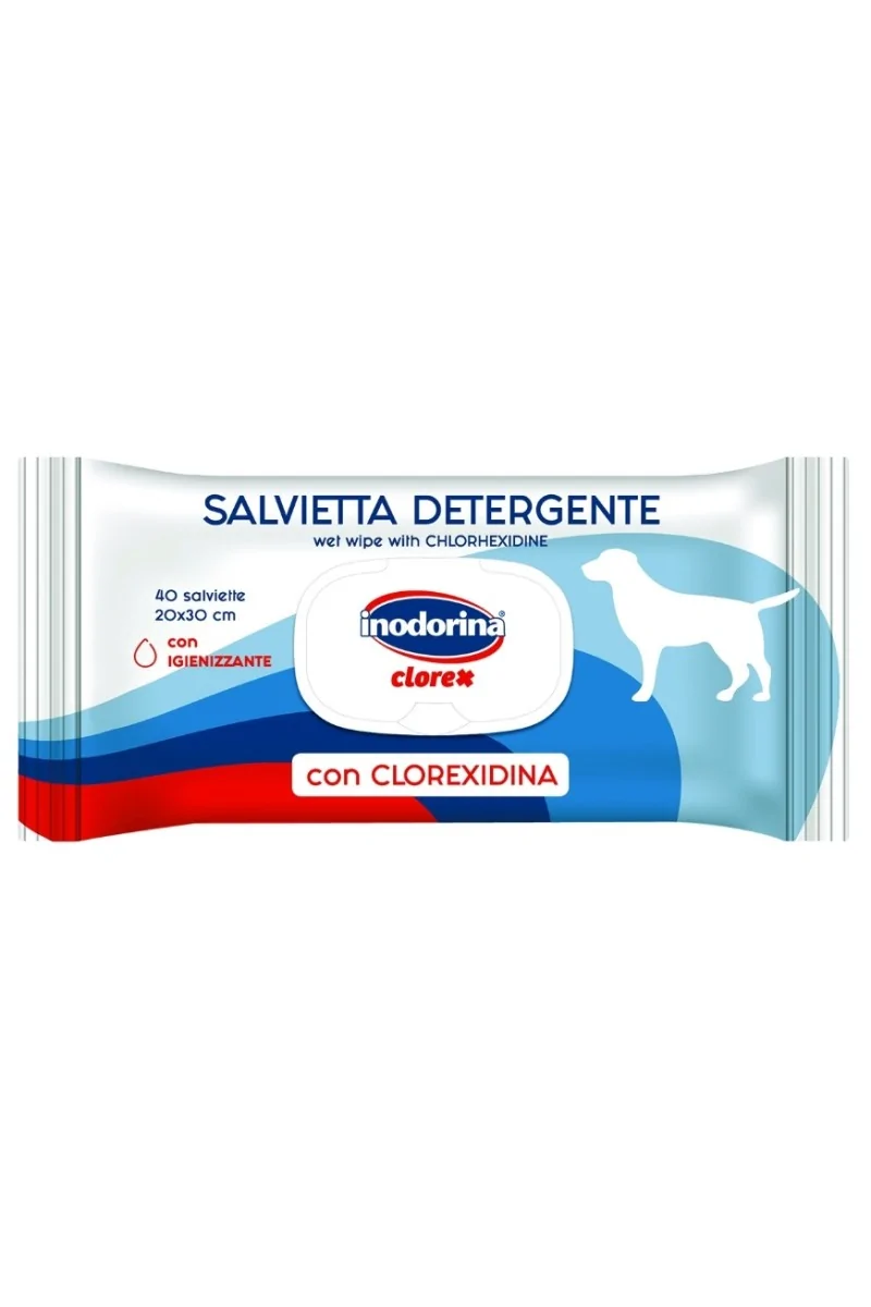 Toallitas Gato,Perro  Inodorina Toallitas Clorhexidina 40uds