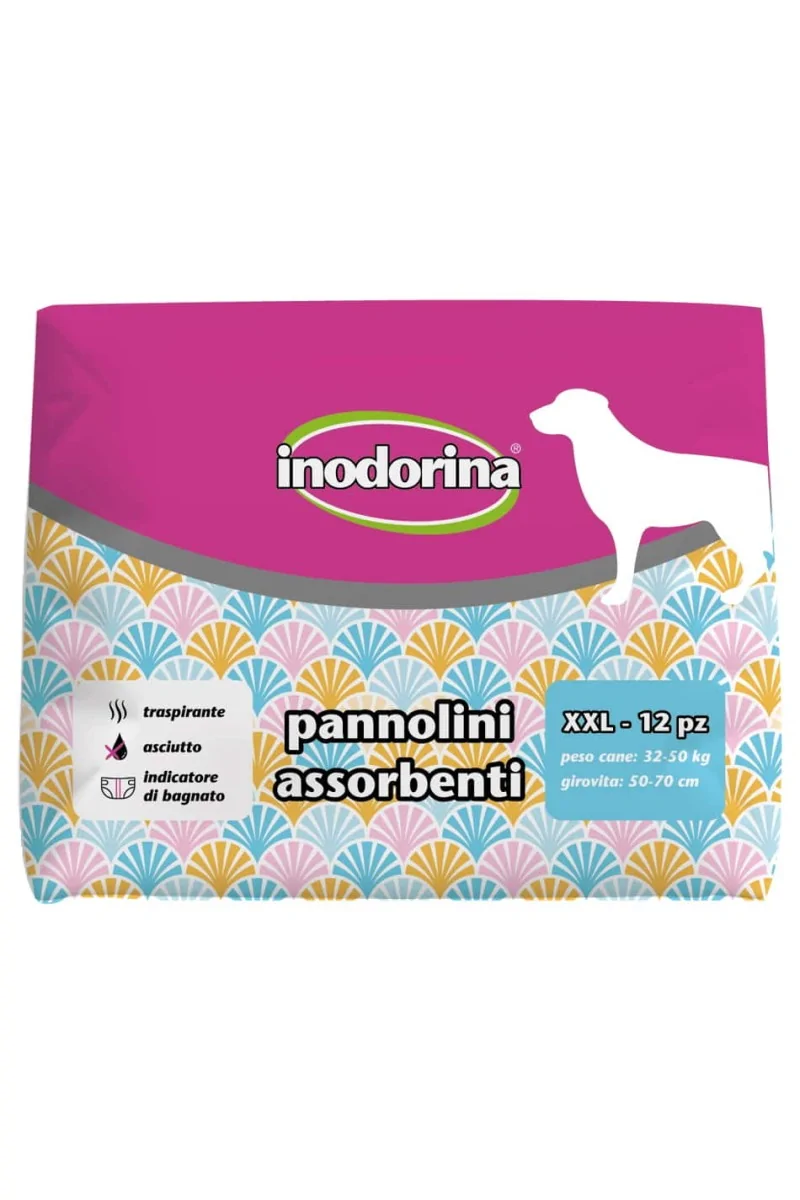 Pañales Perro  Inodorina Pañales XXL 32-50kg / 50-70cm 12uds