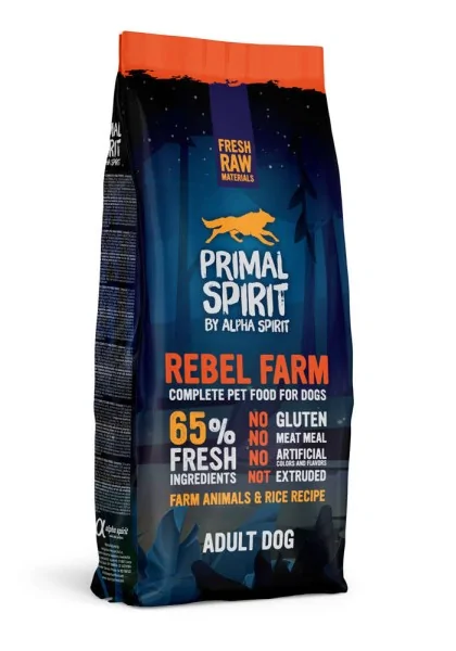 Comida Seca Perro Adulto Primal Dog Rebel Farm 12kg