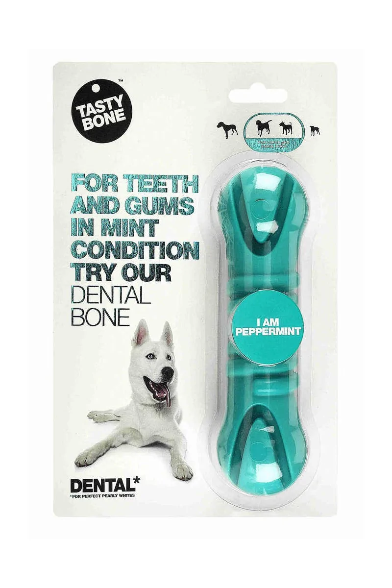 Juguetes Dental Perro  Tasty dental Peppermint Bone