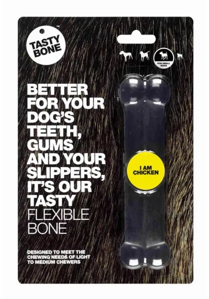 Juguetes Antiestres Perro  Tasty Flexi Bone Small