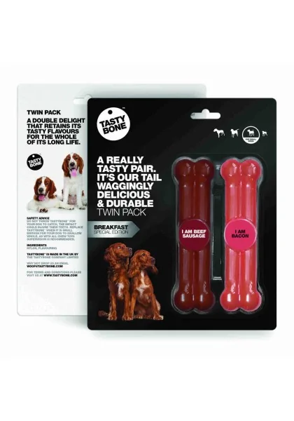 Suplemento Premio Perro  Tasty Twin Pack Salchicha Ternera+ Bacon Small