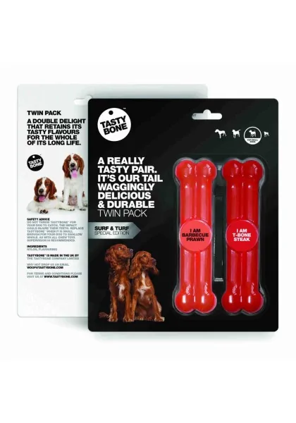 Suplemento Premio Perro  Tasty Twin Pack Gamba BBQ+ Steak Small