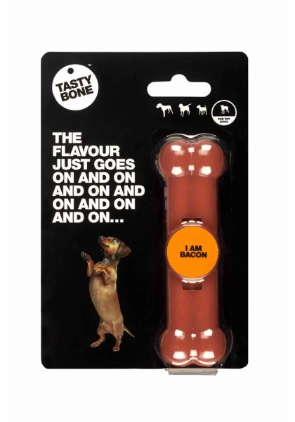 Juguetes Antiestres Perro  Tasty Toy/Puppy Bone Bacon