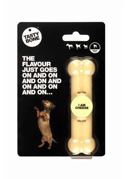 Juguetes Antiestres Perro  Tasty Toy/Puppy Bone Queso