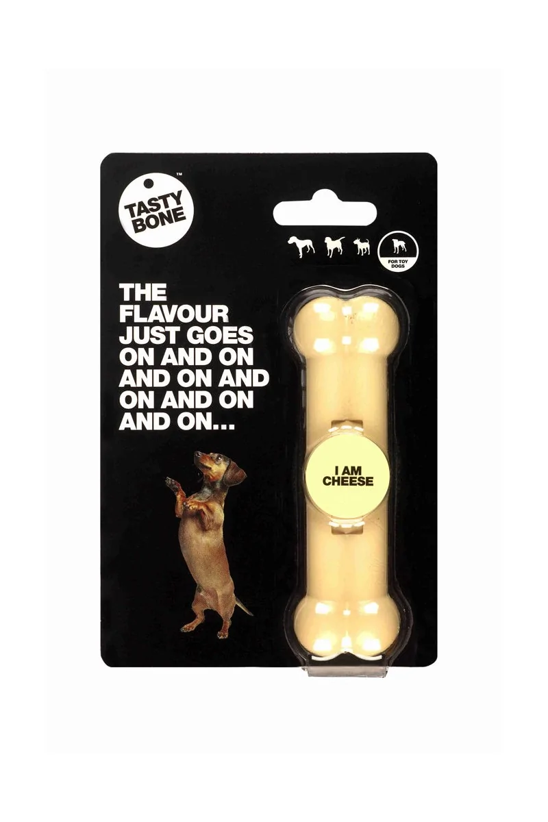 Juguetes Antiestres Perro  Tasty Toy/Puppy Bone Queso