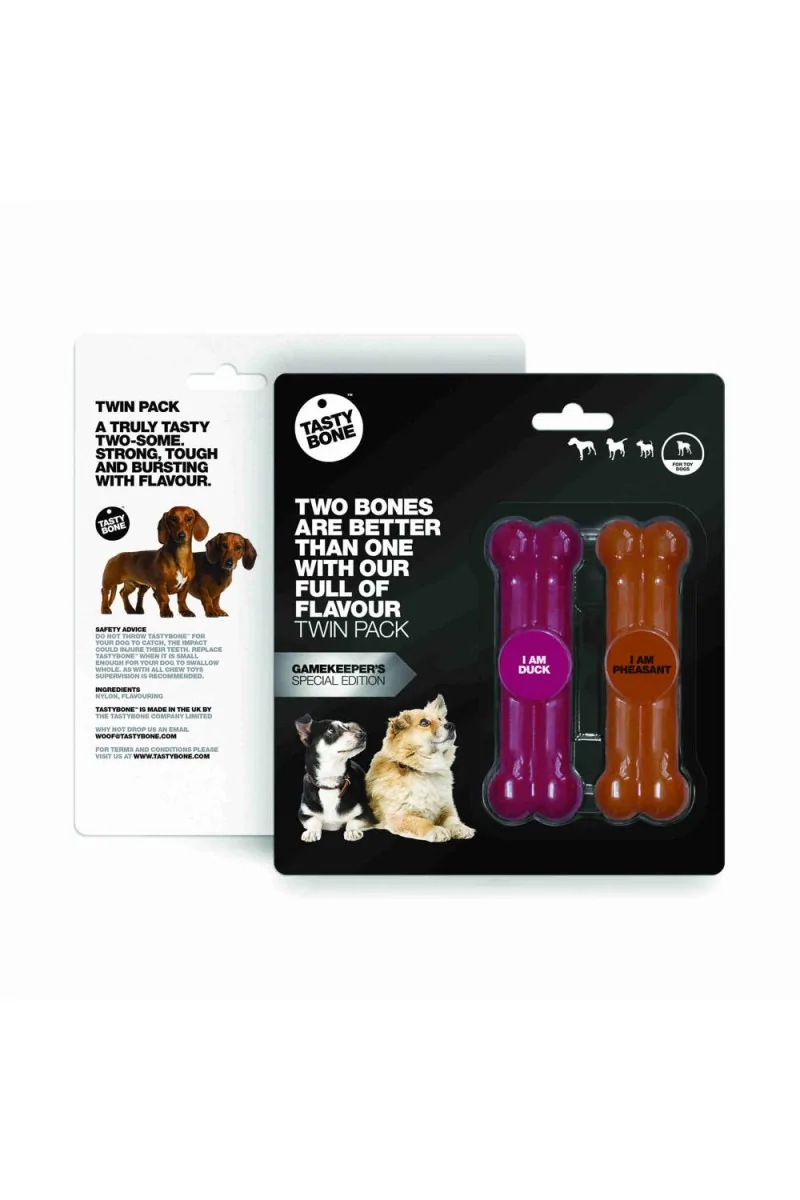 Juguetes Antiestres Perro  Tasty Twin Pack Faisan+ Pato Toy