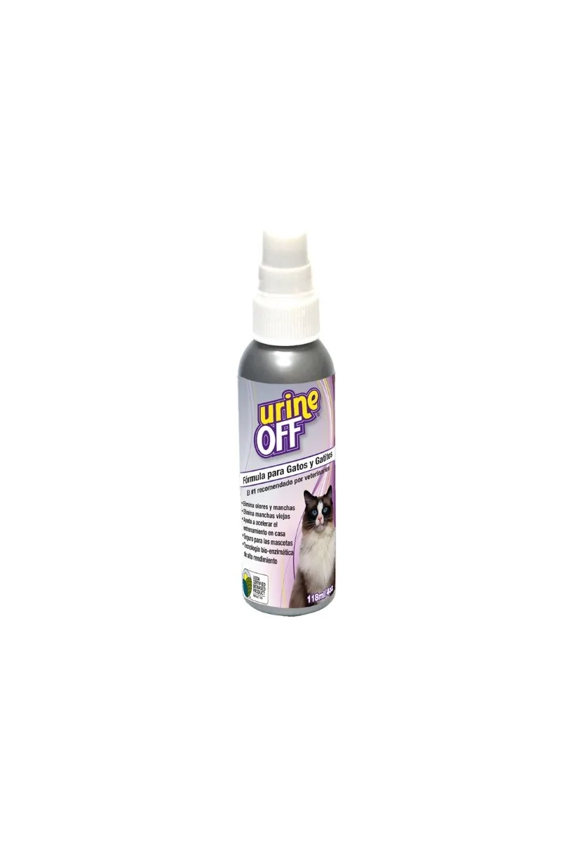 Areneo Eliminadores Orina Gato Adulto y Pequeño Urine Off® Gatos & Gatitos 118ml