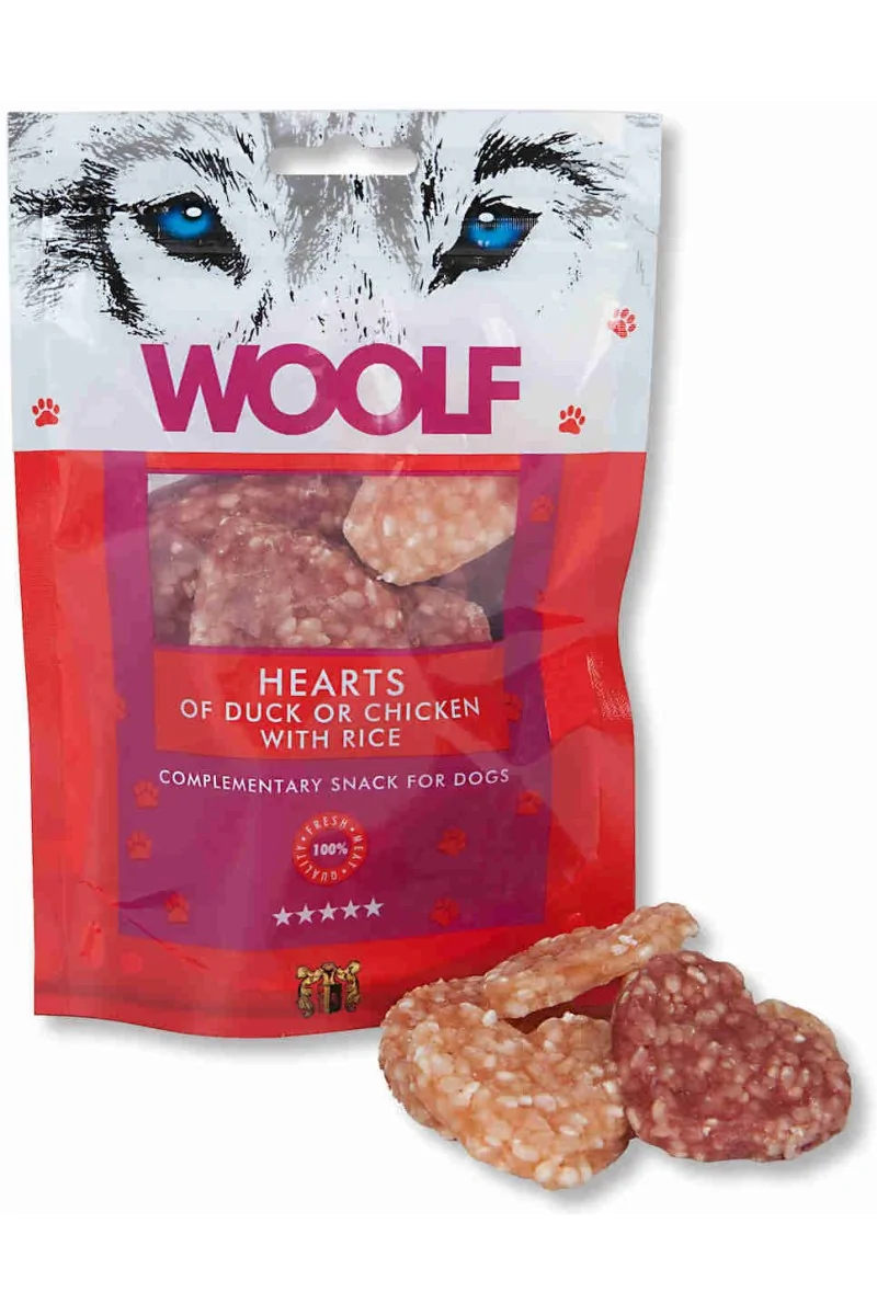 Suplemento Premio Perro  Woolf Welcome Hearts 100gr