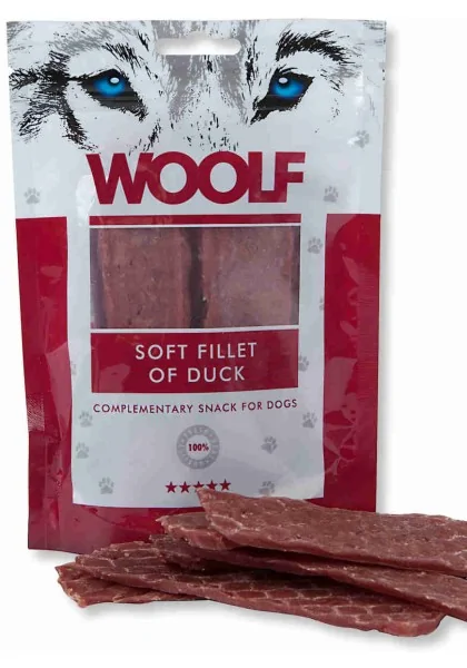 Suplemento Premio Perro  Woolf Soft Strips of Duck 100gr