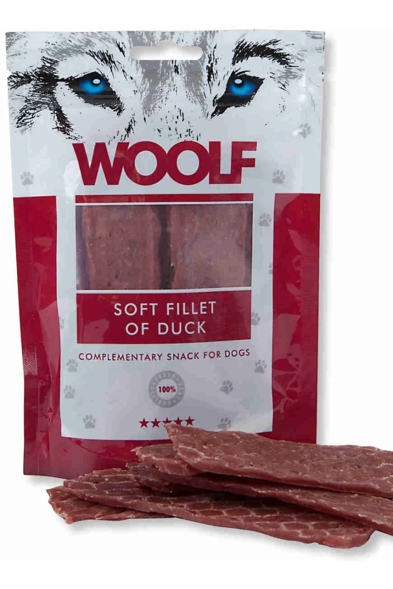 Suplemento Premio Perro  Woolf Soft Strips of Duck 100gr