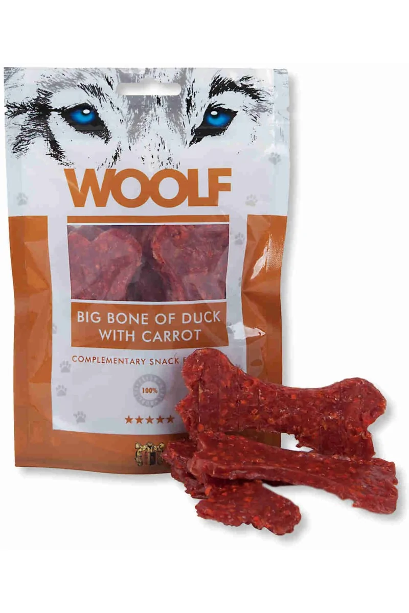 Suplemento Premio Perro  Woolf Big Bone of Duck With Carrot 100gr