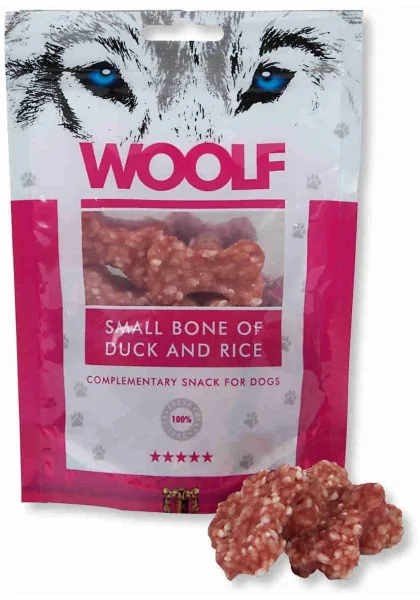 Suplemento Premio Perro  Woolf Small Bone of Duck and Rice 100gr