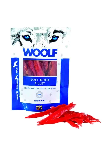 Suplemento Premio Perro  Woolf Soft Duck Jerky Fillet 100Gr