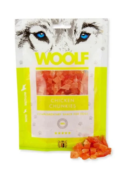 Suplemento Premio Perro  Woolf Chicken Chunkies 100Gr