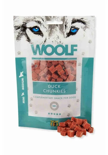 Suplemento Premio Perro  Woolf Duck chunkies 100Gr