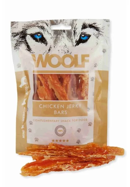 Suplemento Premio Perro  Woolf Chicken bars 100Gr