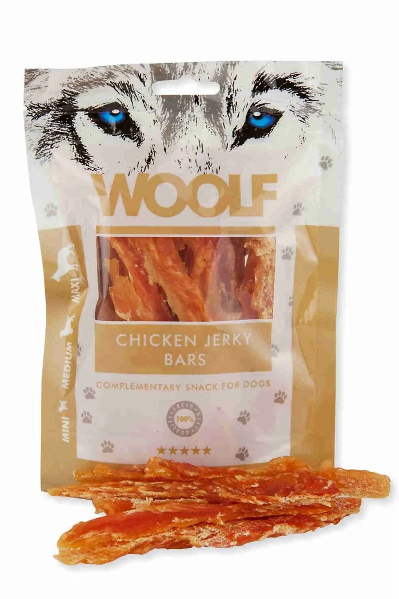 Suplemento Premio Perro  Woolf Chicken bars 100Gr