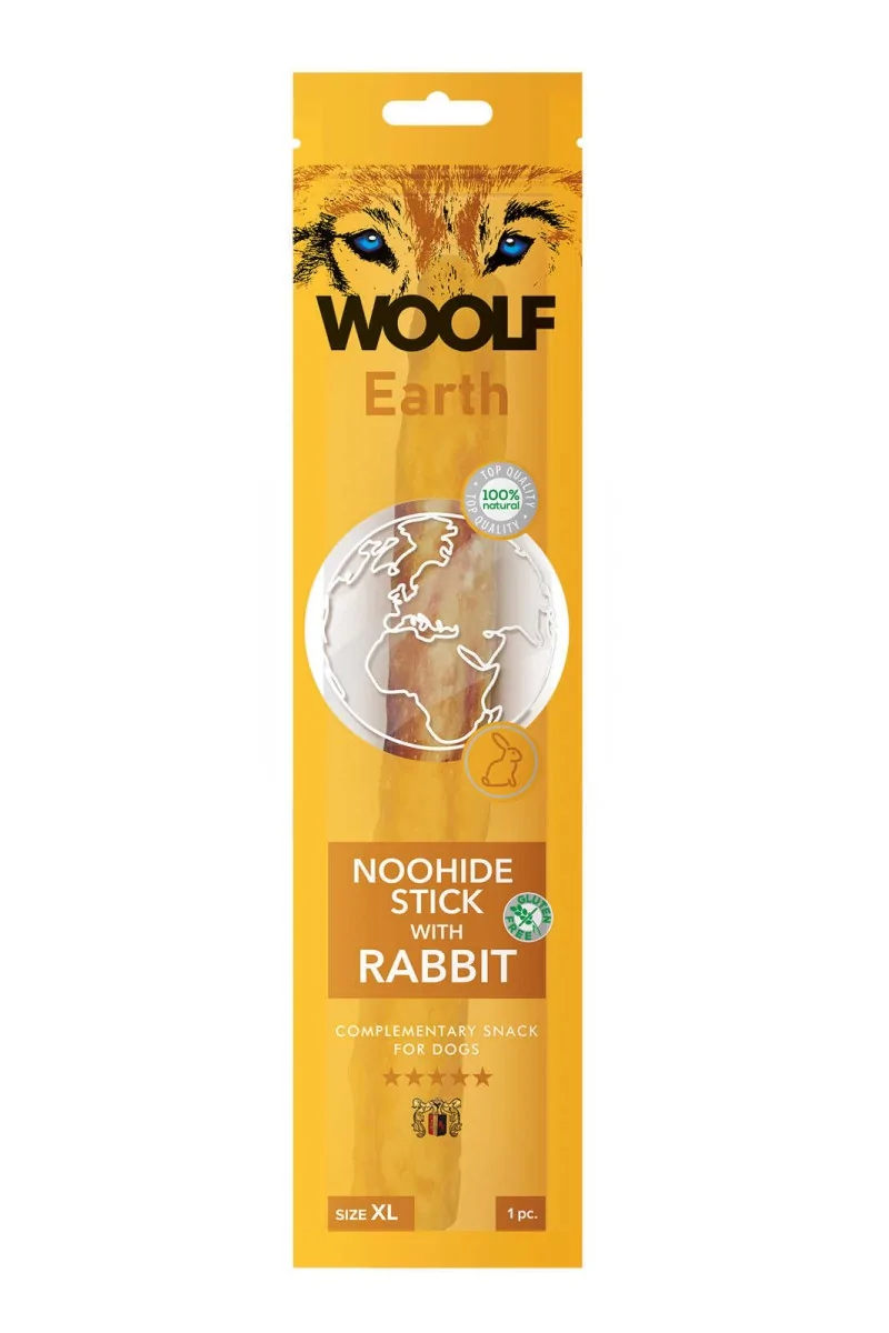 Suplemento Premio Perro  Woolf Earth Stick  Conejo XL 85gr