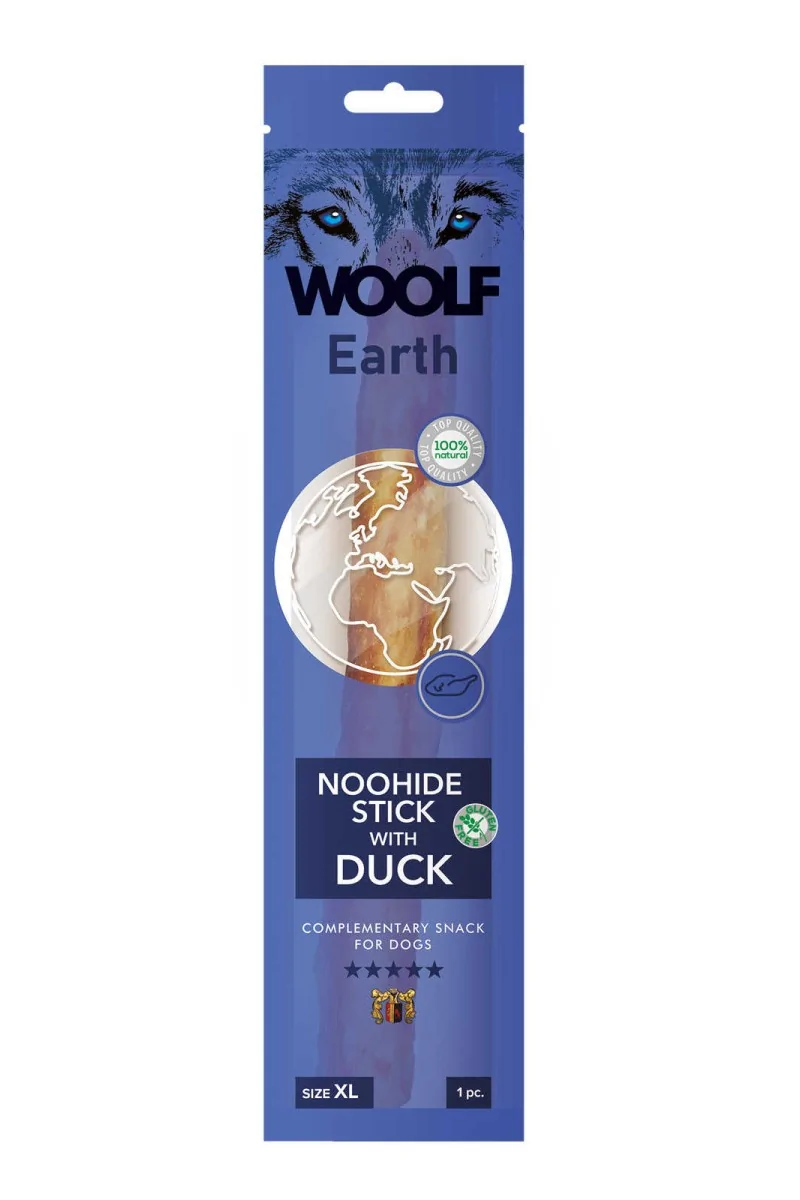 Suplemento Premio Perro  Woolf Earth Stick Pato XL 85gr