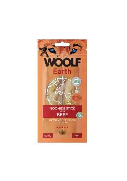 Suplemento Premio Perro  Woolf Earth Sticks Ternera L 85gr