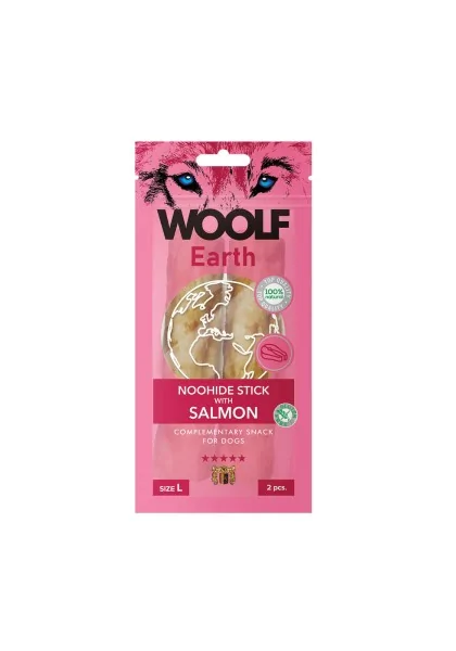 Suplemento Premio Perro  Woolf Earth Sticks Salmon L 85gr