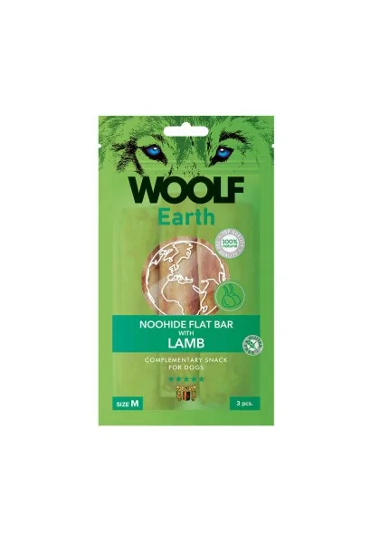 Suplemento Premio Perro  Woolf Earth Flat Bar Lamb M 90gr