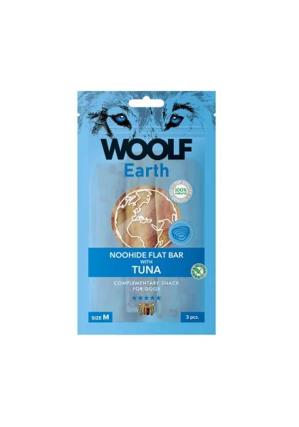 Suplemento Premio Perro  Woolf Earth Flat Bar Atun M 90gr