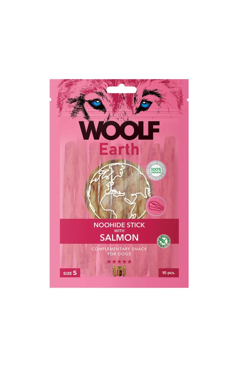 Suplemento Premio Perro  Woolf Earth Sticks Salmon S 90gr