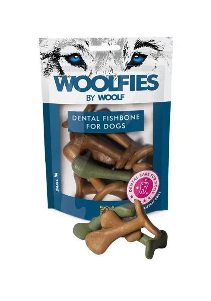 Suplemento Dental Perro  Woolfies Fishbone S 11pz 200gr