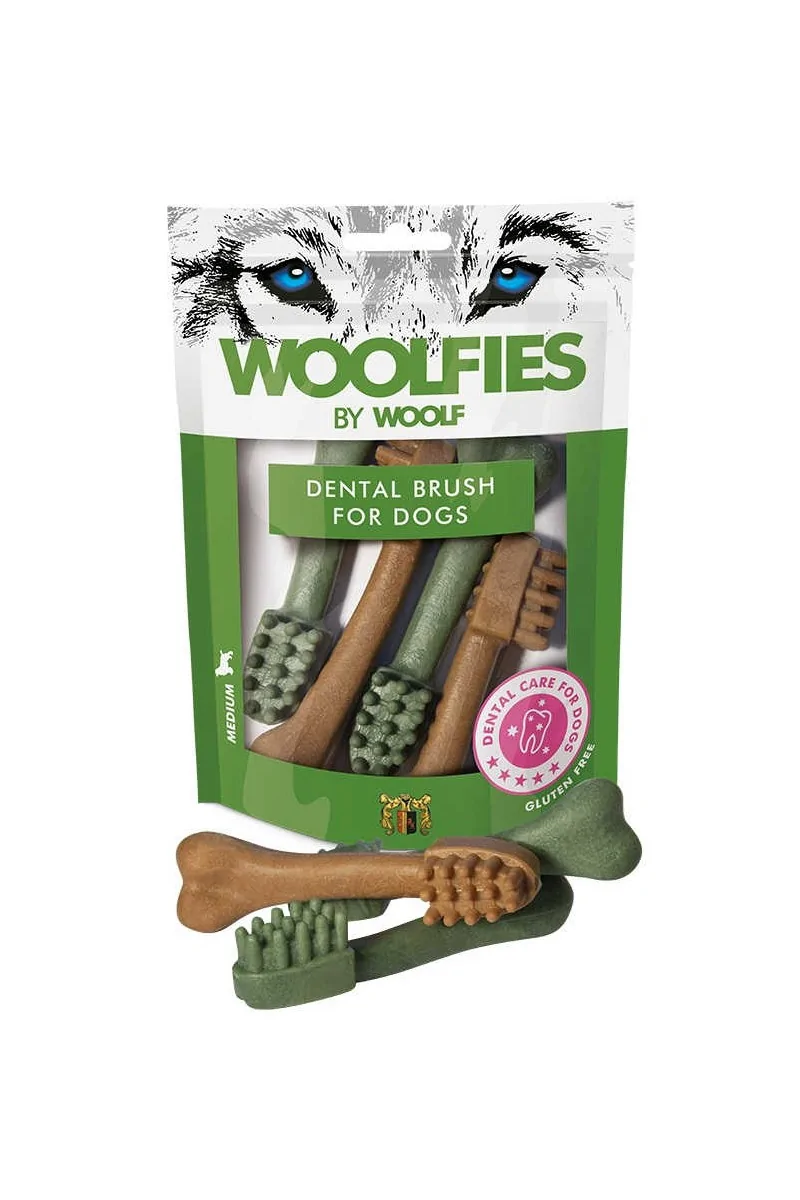 Suplemento Dental Perro  Woolfies Cepillo M 5pz 200gr