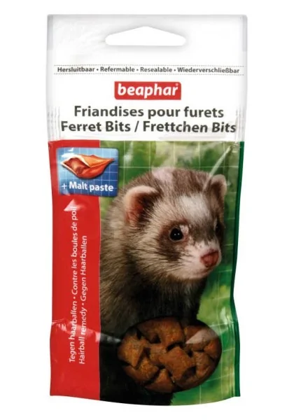 Snack Funcional Roedor  Bocaditos Ferret Bits Malta Hurones 35gr