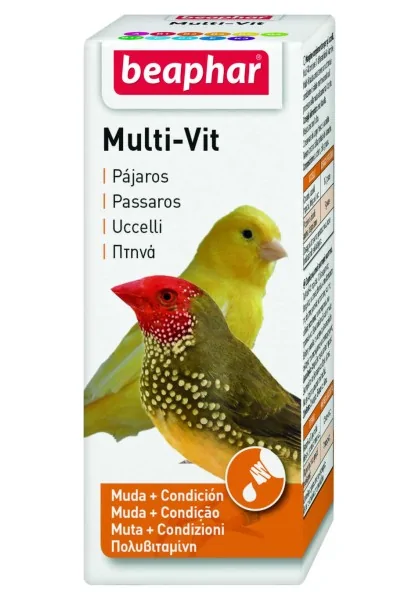 Suplemento Vitaminas Aves Multi-Vitaminas Pajaros 20ml