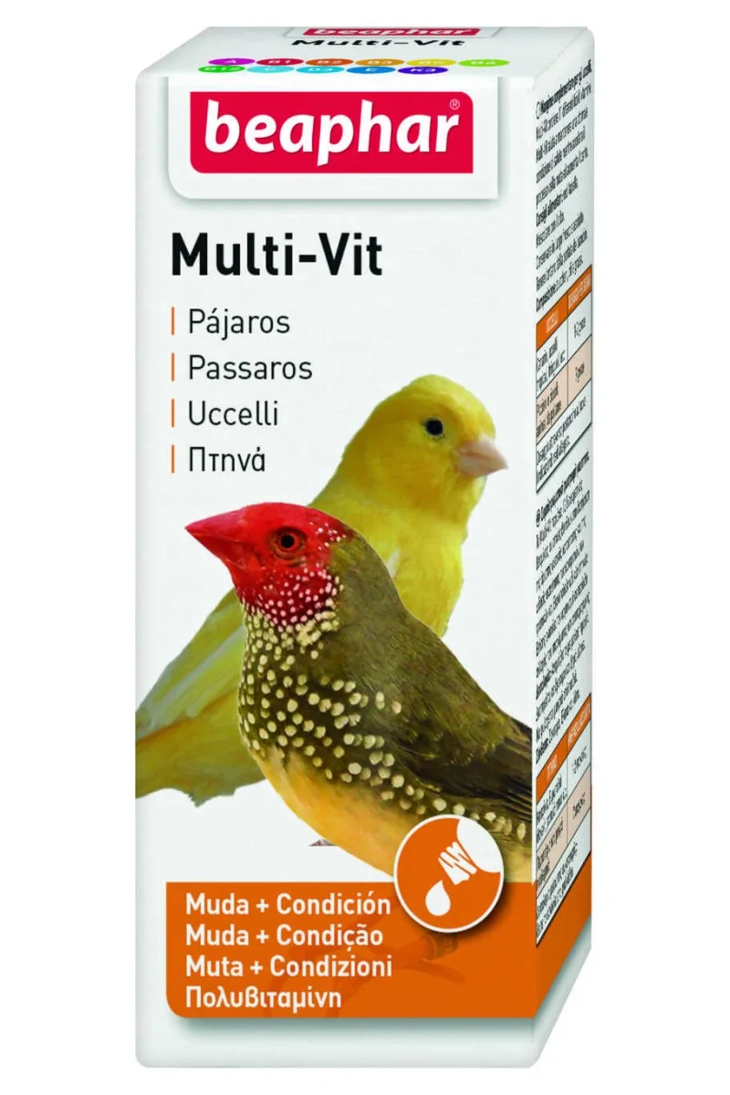 Suplemento Vitaminas Aves Multi-Vitaminas Pajaros 20ml