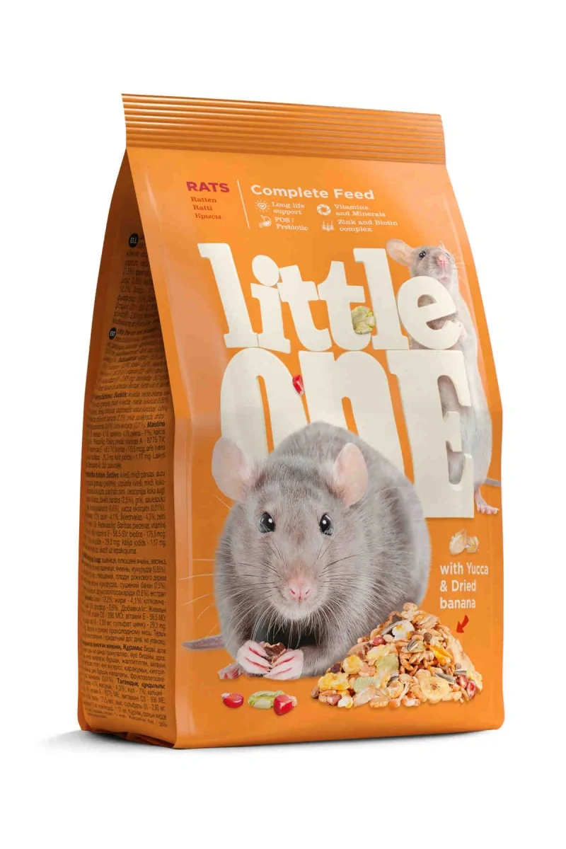 Comida Seca Roedor Adulto Little One Alimento Ratas 400g