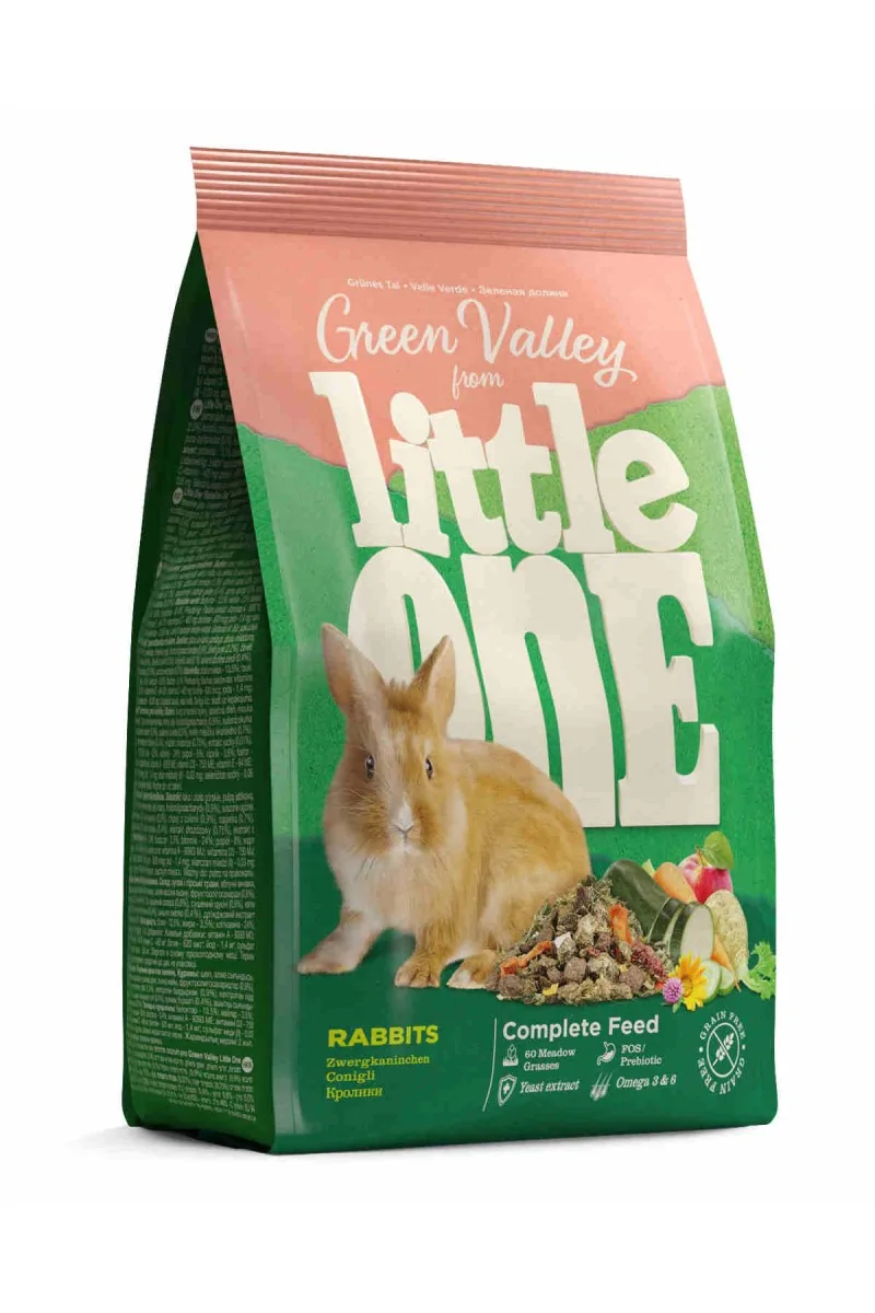 Comida Seca Roedor Adulto Little One Green valley. Alimento Conejos 750g