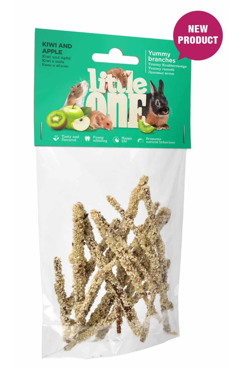 Snack Premio Roedor Little One Snack Ramas con Kiwi y Manzana 35g