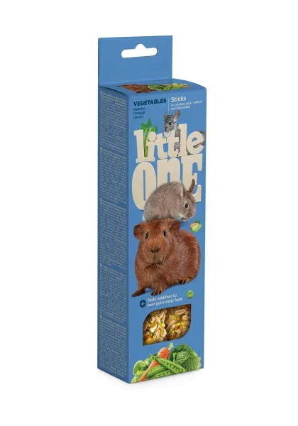 Snack Premio Roedor Little One Sticks Cobayas, Conejos y Chinchillas con vegetales 2x60g