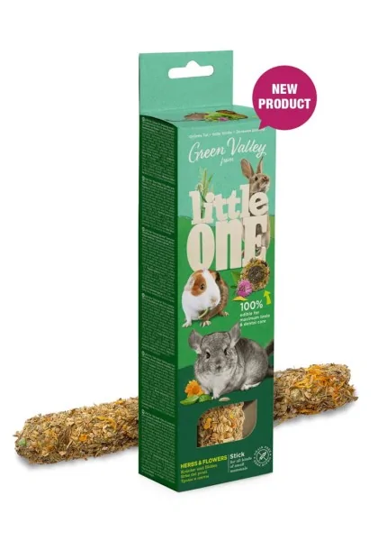 Snack Premio Roedor Little One Sticks GF con Hierbas 130gr