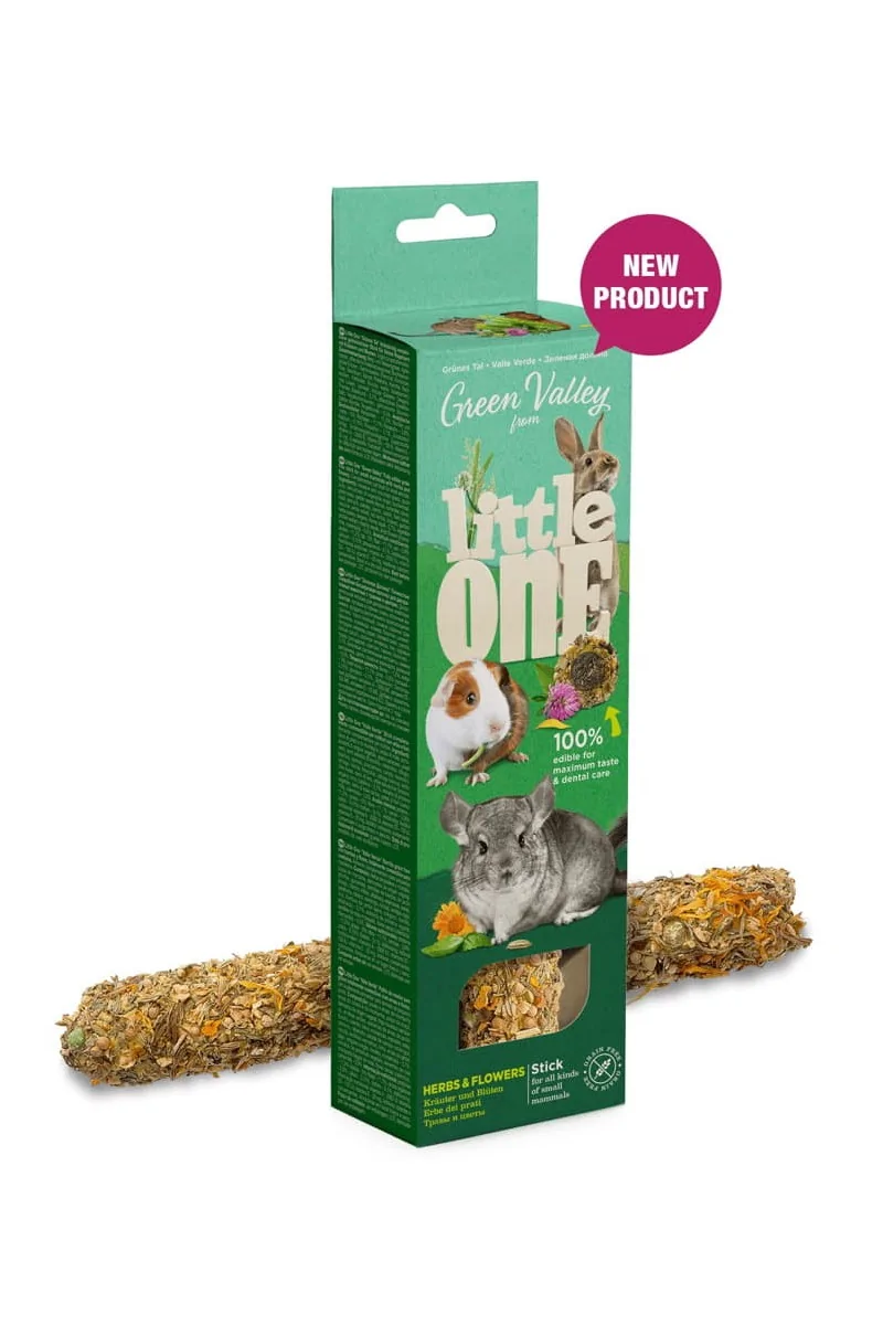 Snack Premio Roedor Little One Sticks GF con Hierbas 130gr