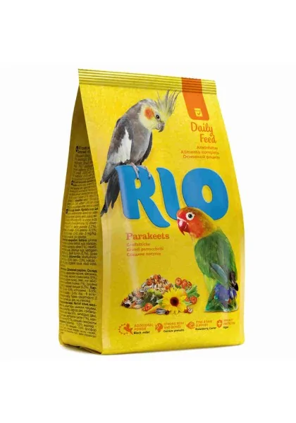 Comida Seca Aves Rio Alimento Diario Pequeñas Cotorras 500gr