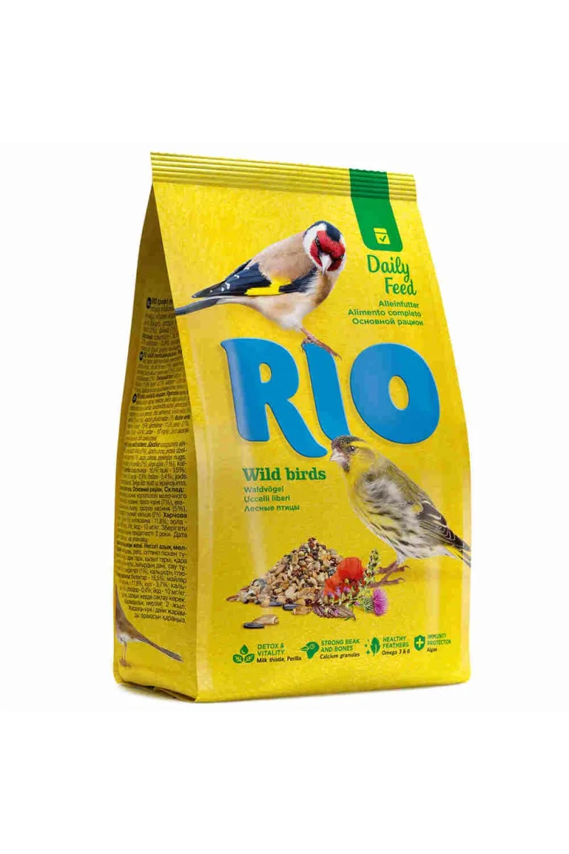 Comida Seca Aves Rio Alimento Diario Pájaros Salvajes 500gr