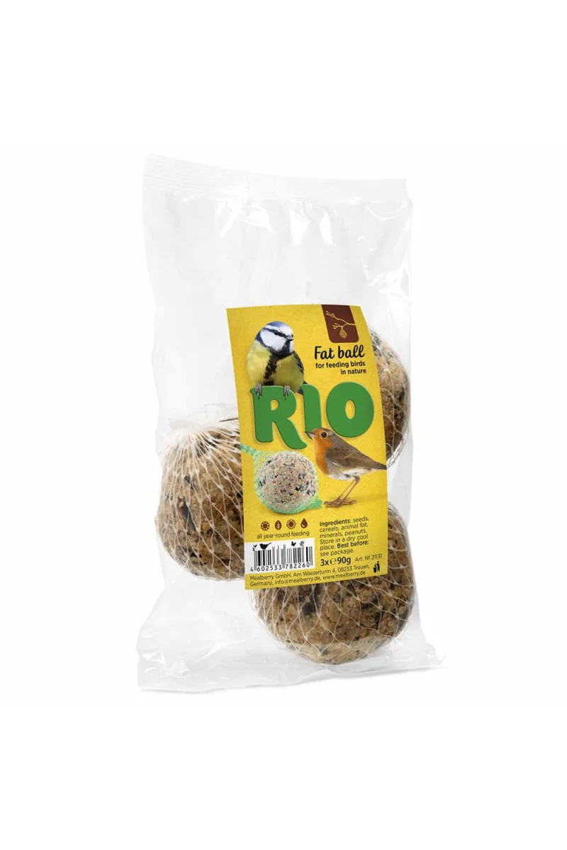 Comida Seca Aves Rio Bola de Grasa 3x90gr