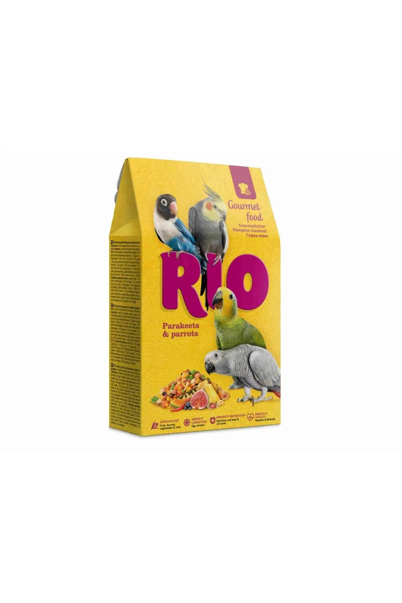 Comida Seca Aves Rio Alimento Gourmet Pequeñas Cotorras y Loros 250gr