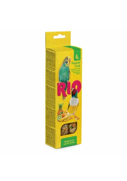 Snack Premio Aves Rio Barritas con Fruta Tropical Periquitos y Aves Exóticas 2x40gr