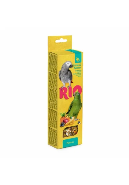 Snack Premio Aves Rio Barritas con Fruta y Bayas Loros 2x90gr